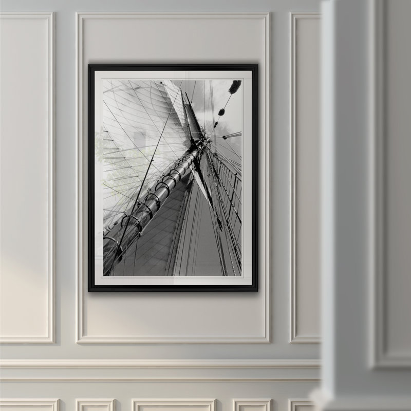 « set voile ii », impression sur toile, H 22,5 po x l 30,5 po x P 1,5 po, Noir