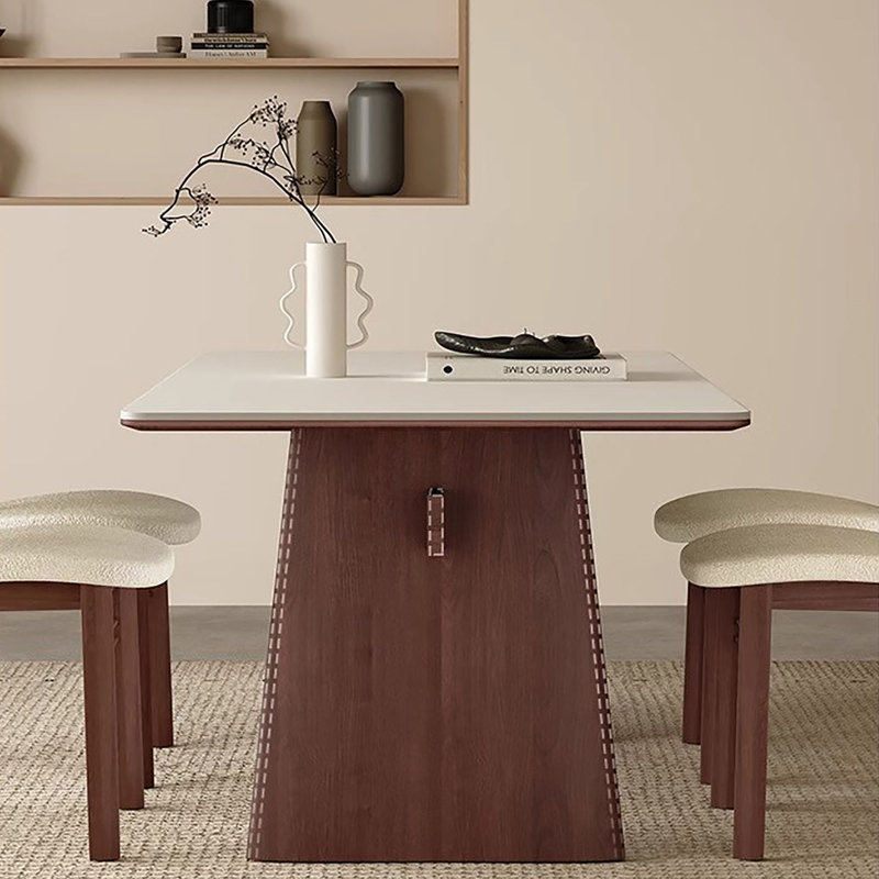Table Mid-Century en pierre frittée, 5, 29.5" H x 63" W x 31.5" D