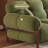 Green Polyester Standard Sofa cushion Loveseat