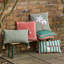 Mala Striped Woven Throw Cushion