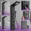 Obsidian 6-way Diverter Shower Tower Panel System with Adjustable Shower Head-91485682