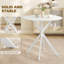 Round Metal Base Dining Table-648340206-648340201