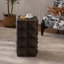 23.62"Height Three-Dimensional Embossed  Pattern Design Retro Side Table,Retro Wooden Nightstand-1862765670