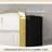 Brushed Gold Bathroom Medicine Cabinet With Mirror - Stainless Steel Frame, Adjustable Shelves, Recessed Or Surface Mount, Rounded Rectangular Design For Modern Decor-274613563