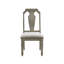 Ensemble de 2 chaises d'appoint rembourrées avec garniture cloutée