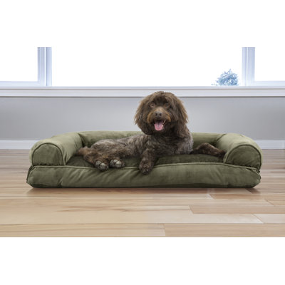 Faux Fur & Velvet Pillow Sofa Pet Bed