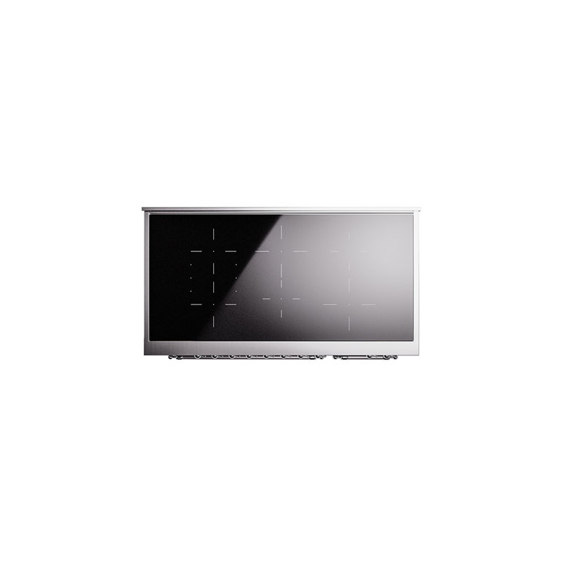 ILVE Nostalgie II 48 in Induction Range, Burgundy/Chrome