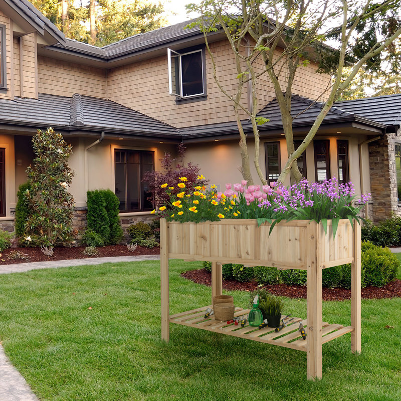 Wood Elevated Planter