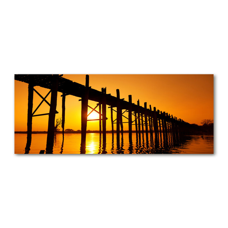 Sunset Bridge - Wrapped Canvas Print
