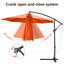 270 cm W X 270 cm D Hexagonal Cantilever Parasol with Crank Lift-42034705
