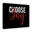 Choose Joy Red - Wrapped Canvas Print-1041462079