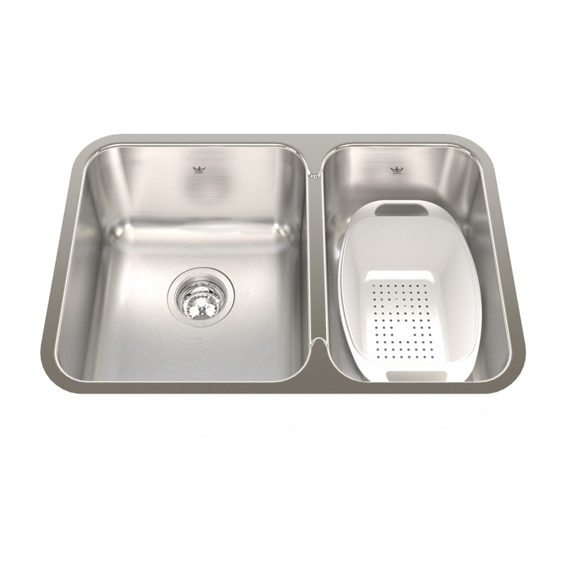 26.88'' L Double Bowl Stainless Steel Kitchen Sink