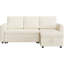 Moda Form 3-Seater L-Shaped Sofa Bed, Convertible Corner Sofa with Reversible Chaise & Pull Out Trundle Bed  for Small Living Rooms, Apartments-376368481