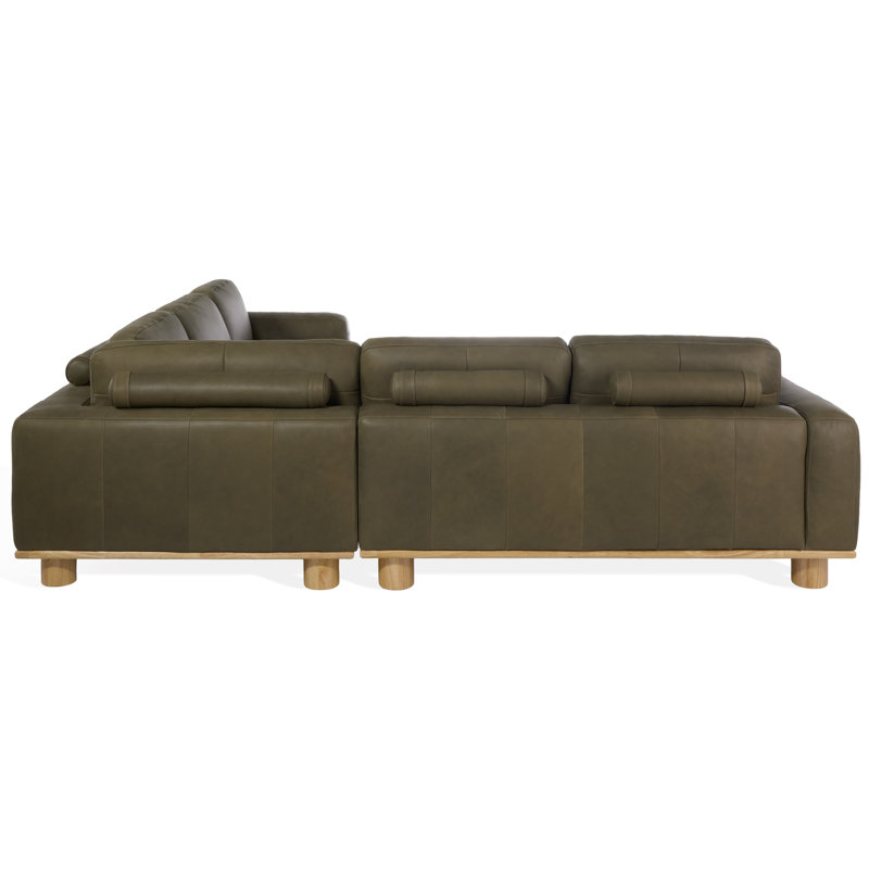 Canapé modulaire en cuir Ellyn
