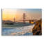 «Golden Gate Bridge Sunset» par Epic Portfolio, art mural en verre acrylique-76818081