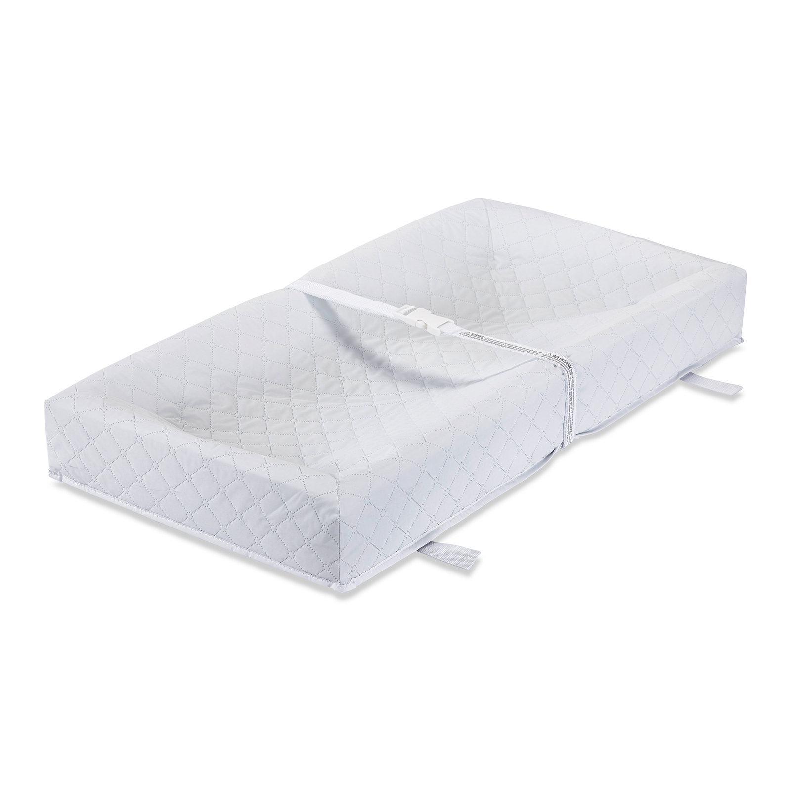 Johnathan Waterproof Changing Pad with Cover, 4" H x 30" W x 16" D, White