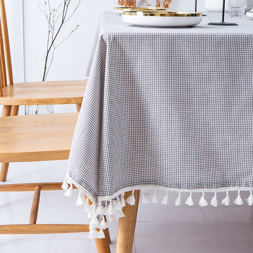 Gracie Oaks Lottie Belle Gingham Wedding Cotton Tablecloth Wayfair