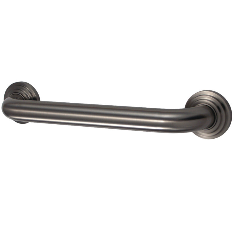 Kingston Brass Milano 1-1/4 Inch O.D Grab Bar, 38.63" W, Brushed Nickel