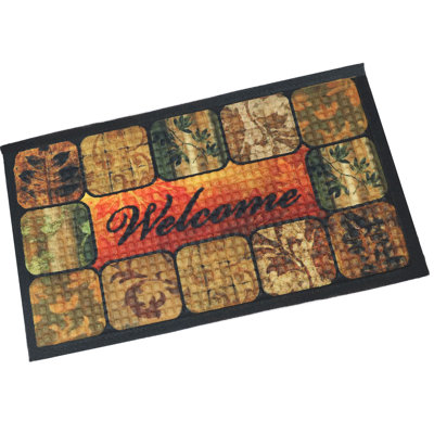 Tapis d'entrée de cuisine en caoutchouc Curra Earth Impressions, 17,5 po x 29 po