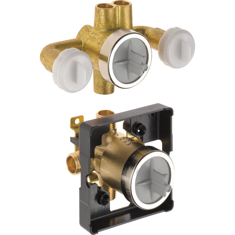Jetted Shower 6-Setting Rough-In Valve with Extra Outlet