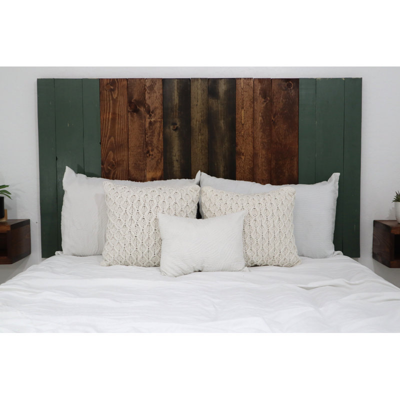 Emonee Solid Wood Panel Headboard Leaner Style, Full