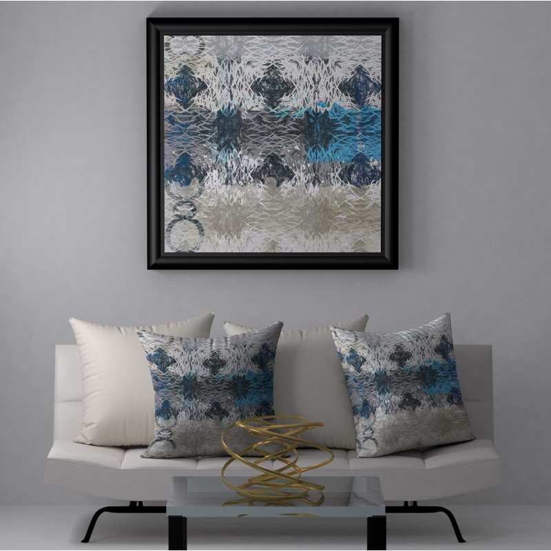 Housse de coussin décorative carrée Jewel Reap, 24 po x 24 po