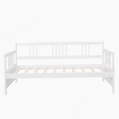 Daybed Wood Bed with Twin Size Trundle
