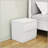 White Nightstand with Thickened Top Plate-821987130