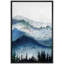 Paysage de forêt boisée «Watercolor Winter Mist Mountain Forest» sur toile-99321178-99321175