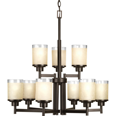 Alexa 9 - Light Dimmable Tiered Chandelier