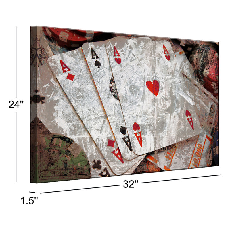 « poker ii », impression sur toile