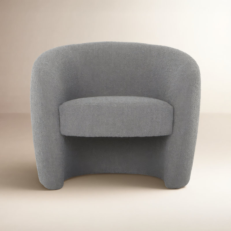 Yancy Barrel Chair, Charcoal