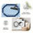 Blue Greek Key Border carpet-easy to clean, machine-washable, soft and comfortable; suitable for door mats, kitchens, living rooms, bedrooms, corridors, and laundry areas. Easy to clean, durable carpet for home decoration.-961679