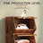 Double Sided Mobile Bookcase Display Stand,4 Tier Wood Open Book Shelf Magazine Bookshelf,Retro
