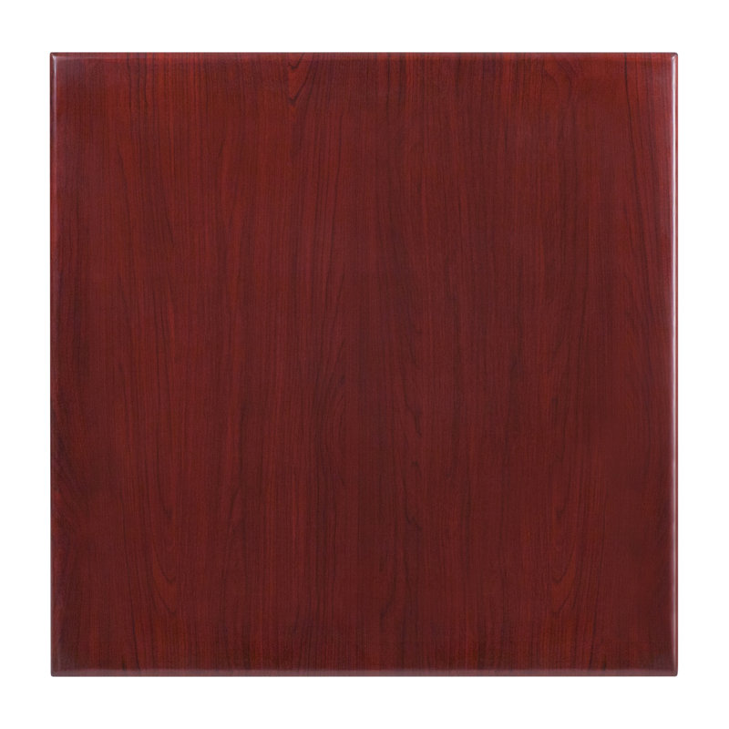 Dessus de table carré en résine brillante Farrand, L 30 po x l 30 po