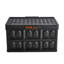 Bacs de rangement pliables avec couvercles, 45L 3 paquets, caisses pliantes empilables en plastique