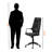 Gamada Adjustable Height Polyester Office Chair, Black 49.54'' H X 23.85'' W X 23.85'' D