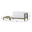 Ensemble de canapé d'angle et de table basse Modern