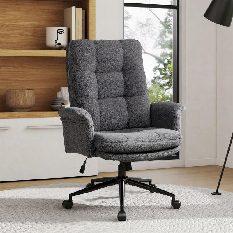 Office Chair, Ergonomically Designed, Featuring A Soft, Padded Seat And Backrest., Grey