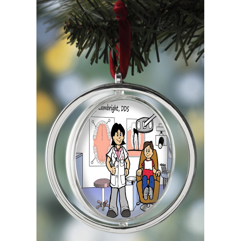 Ornement de Noël personnalisable pour femme, Yes