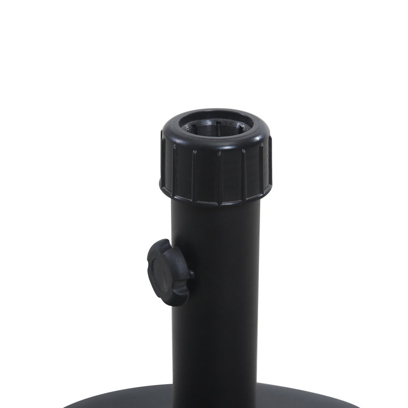 Base de parasol de patio noire autoportante 30 lb Aluna