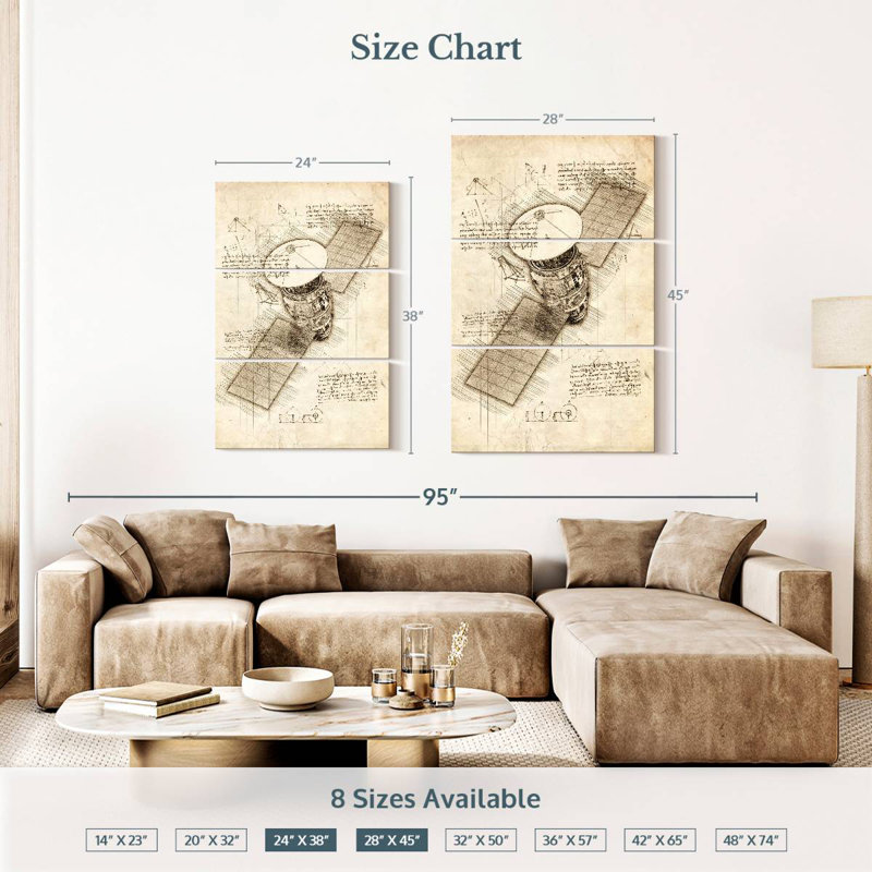 Oberle Satellite Blueprint, 38" H x 24" W