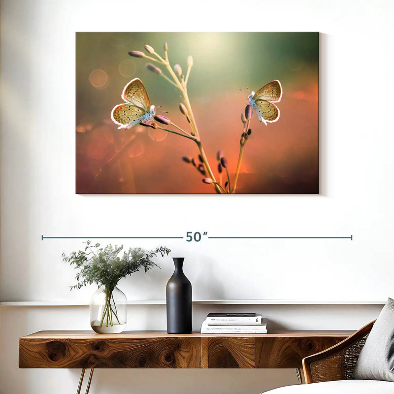 Brampt Butterfly Pair, 26" H x 39" W
