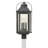 Anchorage Three-Light Heritage Style Outdoor Post Lantern with Clear Glass Panels-1075733026