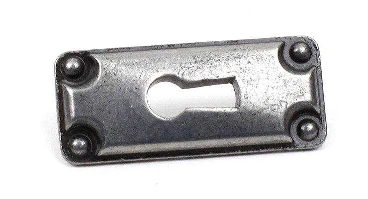 Poignées centrales Zinc Mancini, Étain patiné