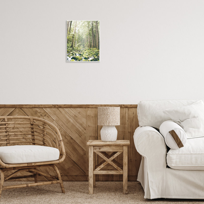 Plaque murale Verdant Forest Glow Wilderness, par Leah Straatsma