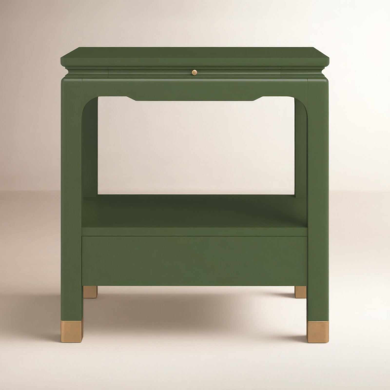 Eave Sundrenched 26" Oak End Table, Green