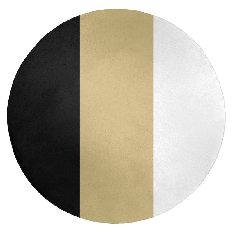 Chenille Indoor Rug, Round 5'
