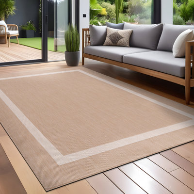 Tapis intérieur / extérieur beige Waikiki