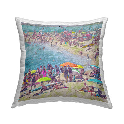 Abstract Outdoor Throw Pillow